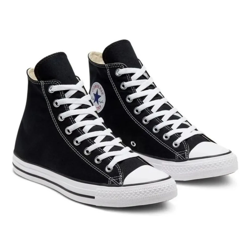 Tenis Converse M9160 Bota Dama Negro Unisex Tennis De Lona!!