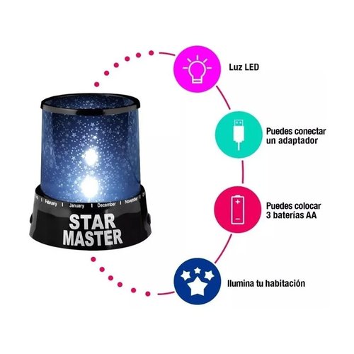 Lampara de Estrellas Proyector de Buro Lampara Escritorio Para Niños LED 