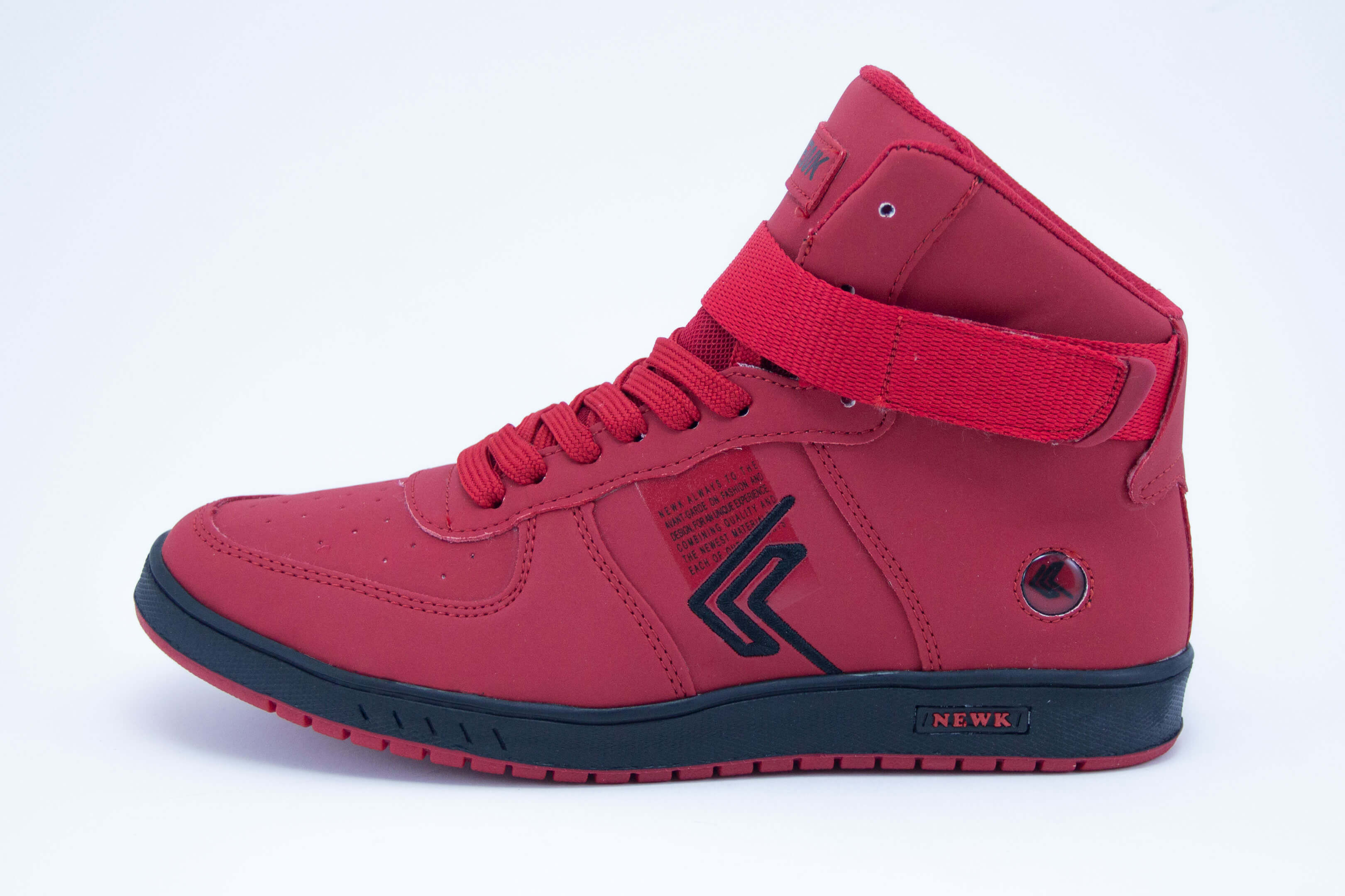 Tenis Newk Para Hombre Línea Lit-bota sneakers de botín Color Rojo.