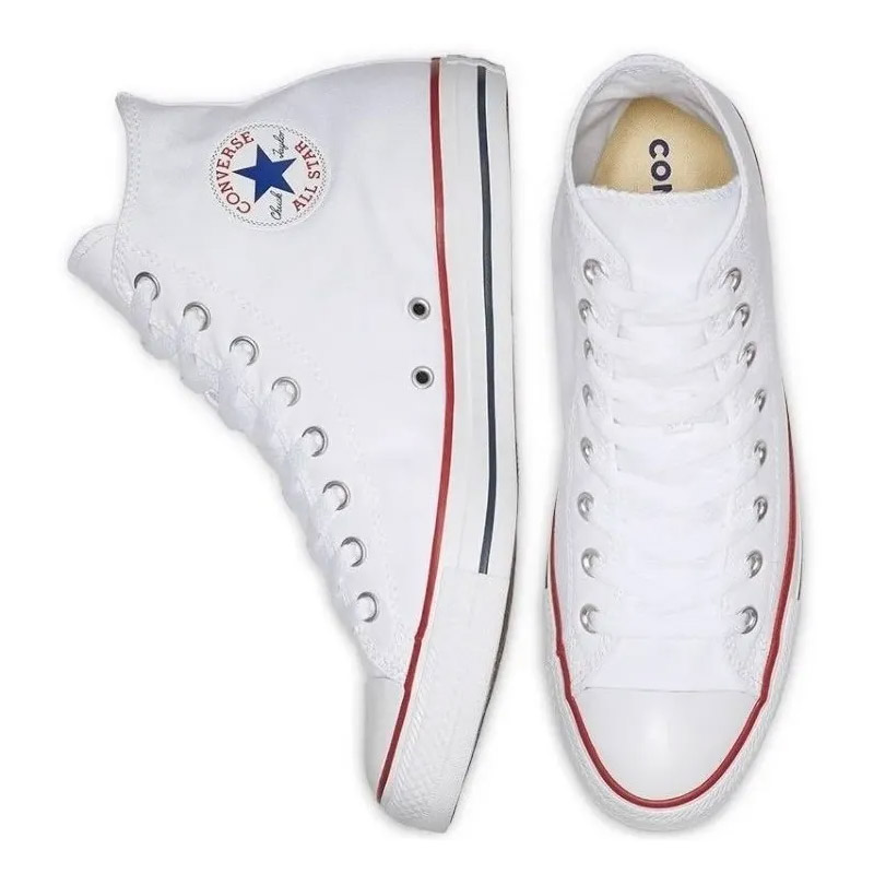 Tenis Converse M7650 Bota Dama Blanco Unisex Tennis De Lona!