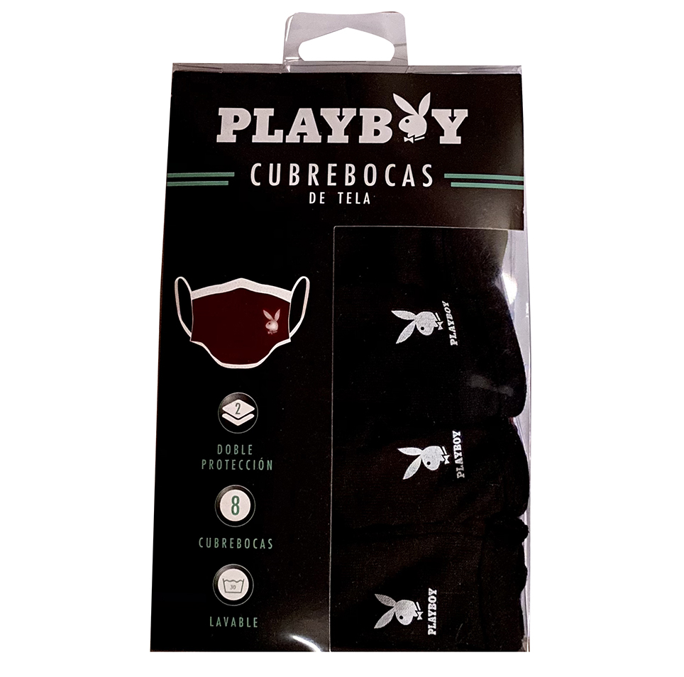 Cubrebocas doble capa lavable Pack 8 piezas