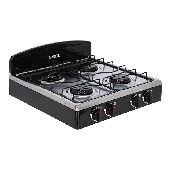 Estufa Parrilla de Gas de mesa 4 quemadores con acero inoxidable GARELL