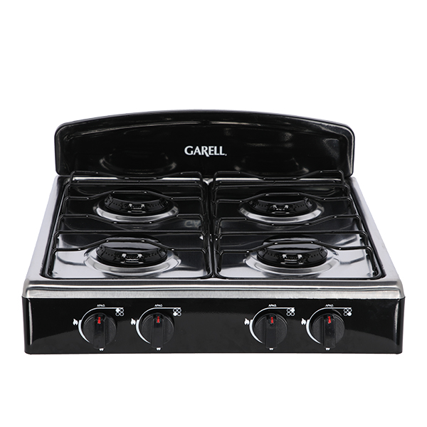 Estufa Parrilla de Gas de mesa 4 quemadores con acero inoxidable GARELL