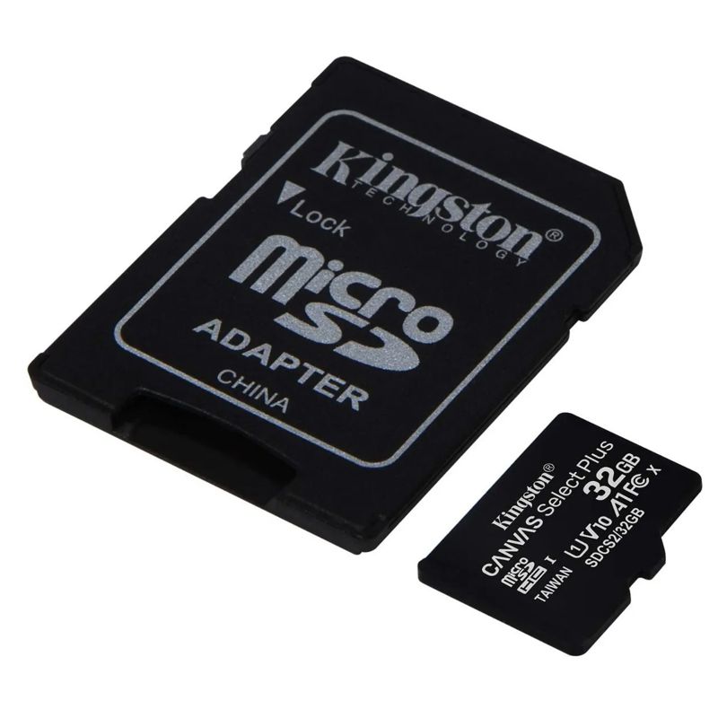 KINGSTON MEMORIA MICRO SD 32 GB, INLCUYE ADAPTADOR, CLASE 10, PARA CELULAR, CAMARA, TABLET, ETC