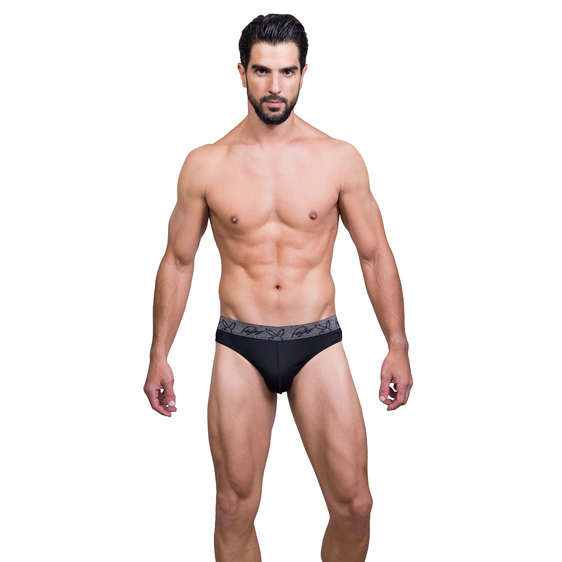 Tanga Playboy Clásica, elástico expuesto para Hombre