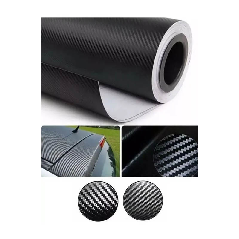 Vinyl Wrap Automotriz Vinil Fibra De Carbono 1x1.52m Cuadro Chico Negro 