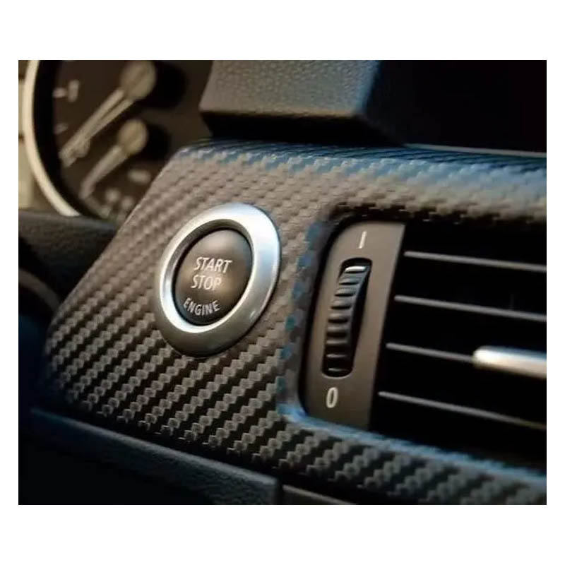 Vinyl Wrap Automotriz Vinil Fibra De Carbono 1x1.52m Cuadro Chico Negro 