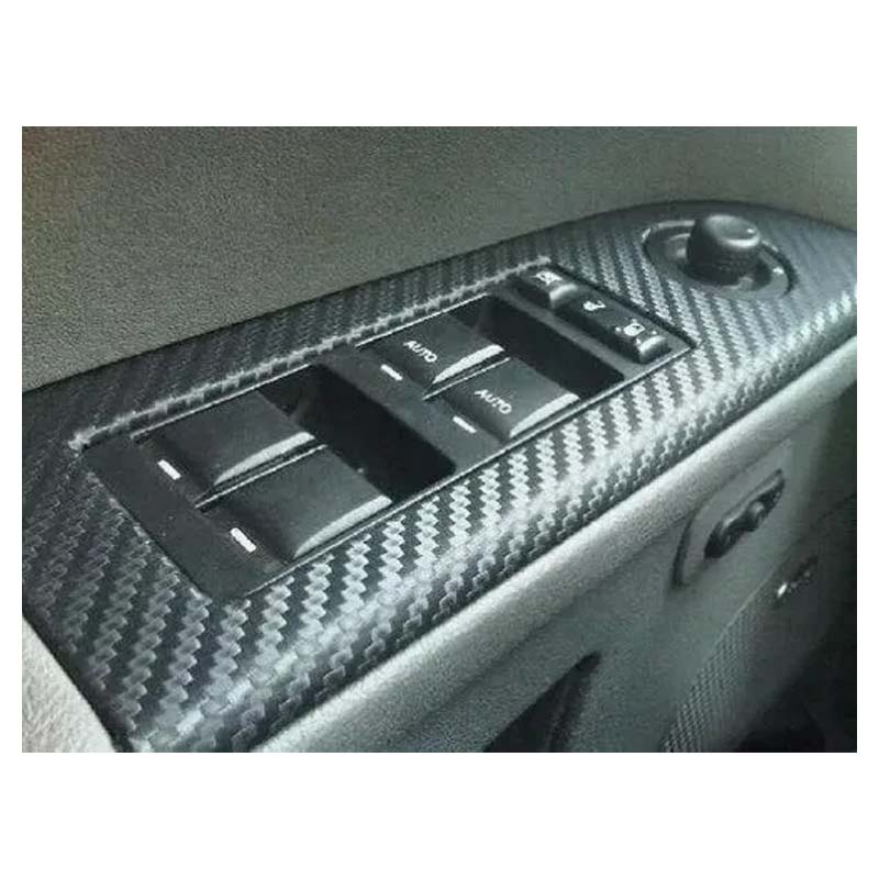 Vinyl Wrap Automotriz Vinil Fibra De Carbono 1x1.52m Cuadro Chico Negro 