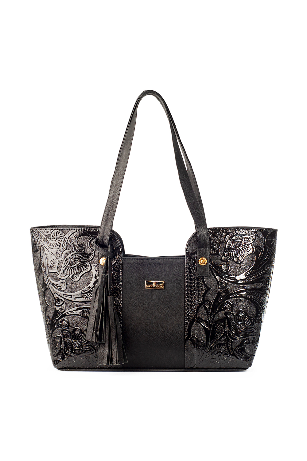 Bolso AngeLozano de Sintético grabado tipo Charol varios colores Modelo Mazatlán