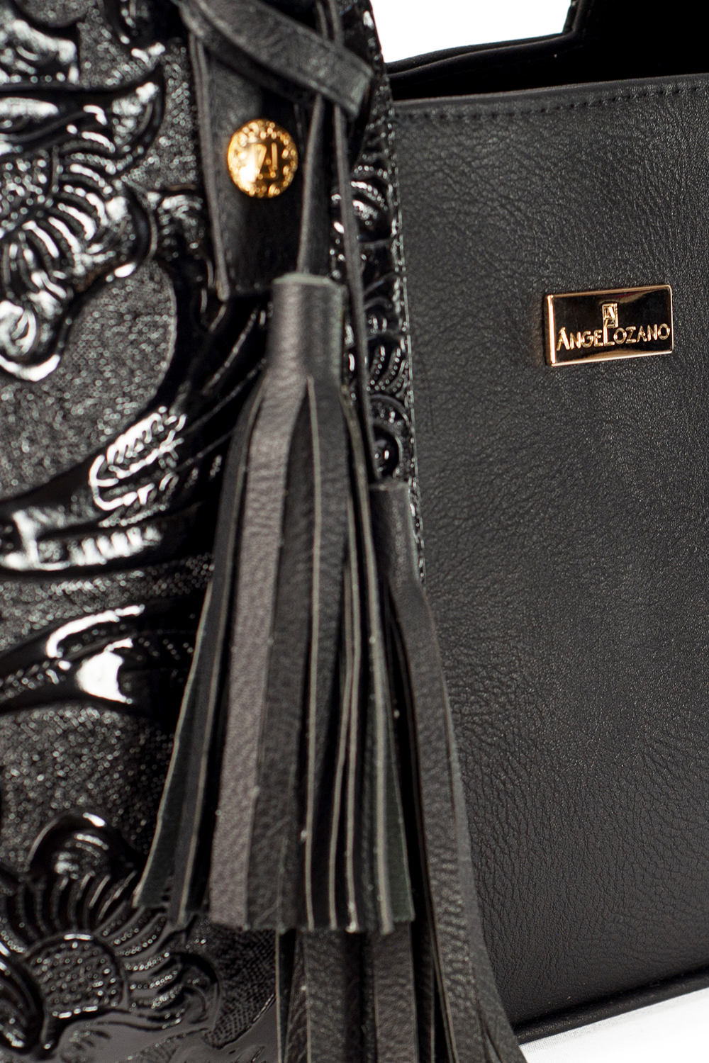 Bolso AngeLozano de Sintético grabado tipo Charol varios colores Modelo Mazatlán