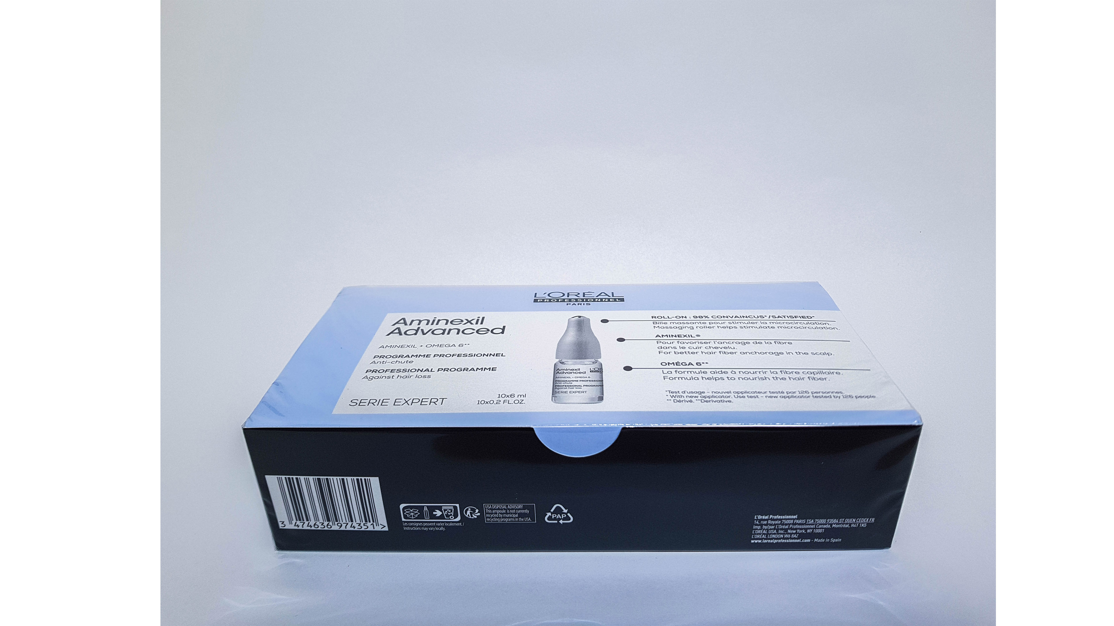 Loreal Aminexil Advanced tratamiento anticaida 10x6ml