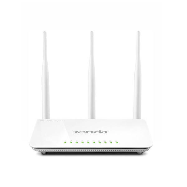Router Ethernet W1800R /  Tenda  Inalámbrico 450Mbps 1x RJ-45 2.4GHz/5GHz / 3 Antenas Externas 5dBi