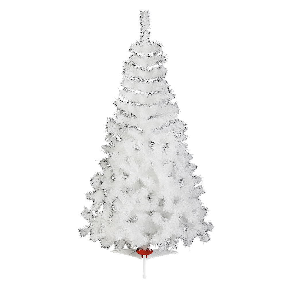 Arbol Navidad Majestic De Lujo Blanco 190 Cm Frondoso Pachon Naviplastic