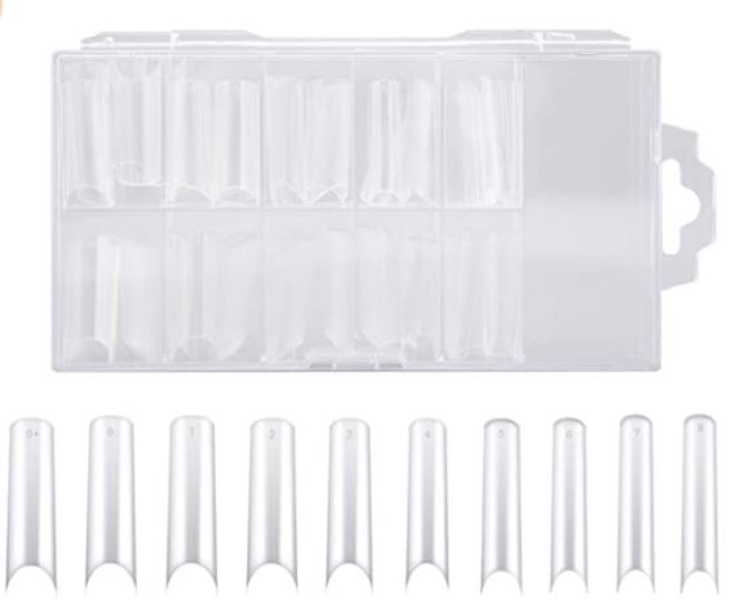 Tips 100 Pzas Moldes Dual System Para Uña Acrílica Polygel