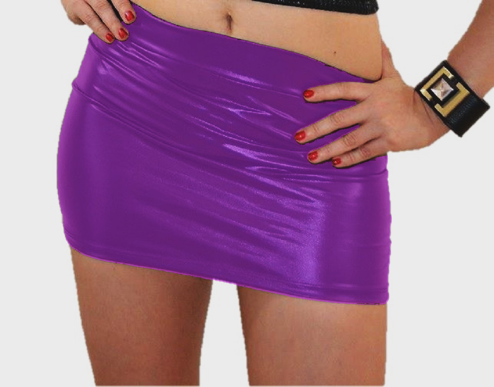 Mini Falda Sexy ¡ Mod. Metálica, Unitalla, marca "Sensual dimention"