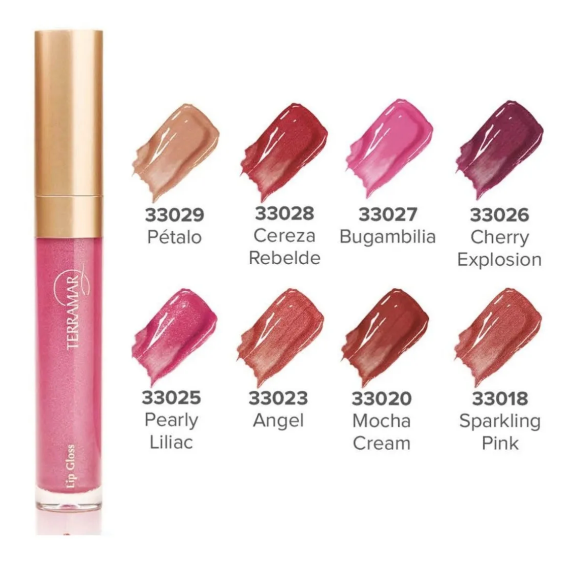 Brillo Para Labios Sparkling Pink Terramar Lip Gloss