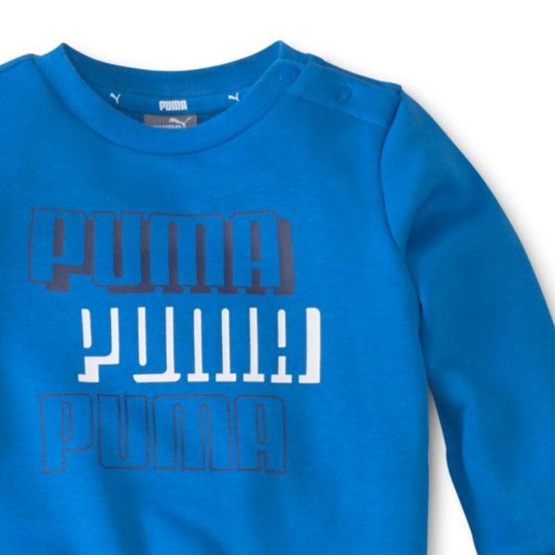 CONJUNTO CASUAL PARA BEBÉ COLOR AZUL PUMA MINICATS ALPHA CREW JOGGER FL 7063