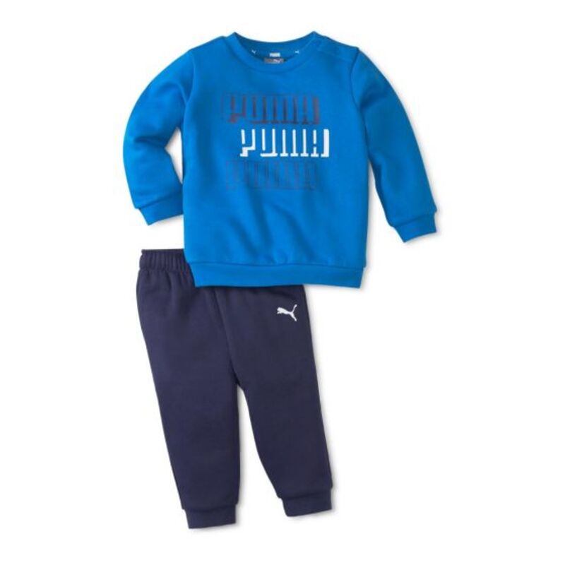 CONJUNTO CASUAL PARA BEBÉ COLOR AZUL PUMA MINICATS ALPHA CREW JOGGER FL 7063