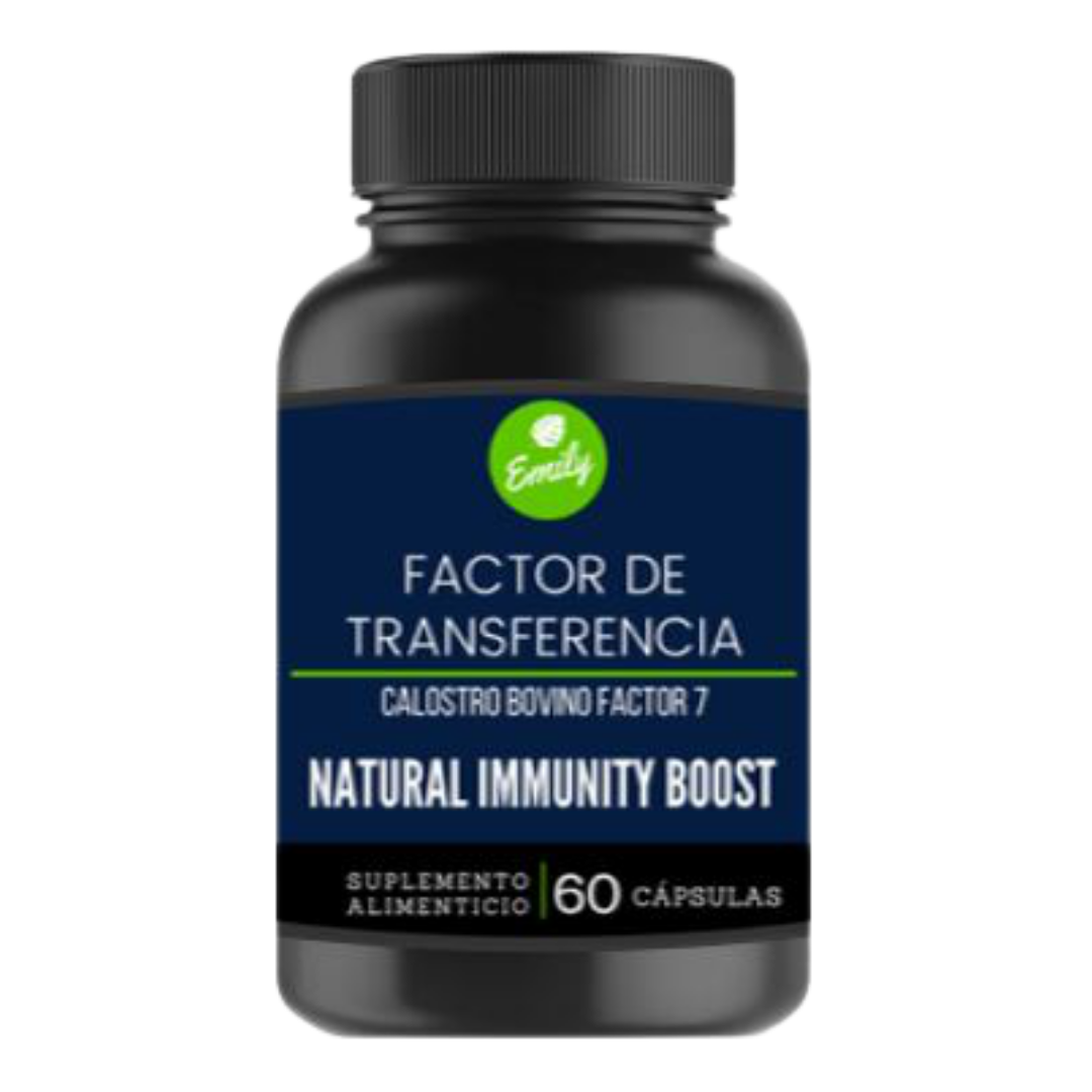 FACTOR DE TRANSFERENCIA, CALOSTRO BOVINO PREMIUM CONCENTRADO, 60 CAPSULAS 