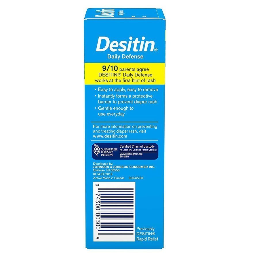 Desitin Crema Para Rozadura De Pañal Para Bebes 4 Oz 13% oxido de zinc azul