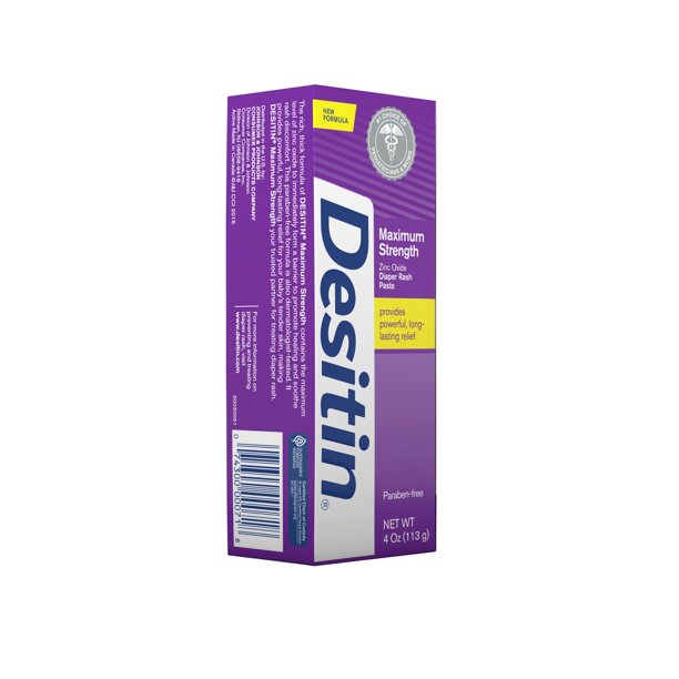 Desitin Crema Para Rozadura De Pañal Para Bebes 4 Oz 40% oxido de zinc morada