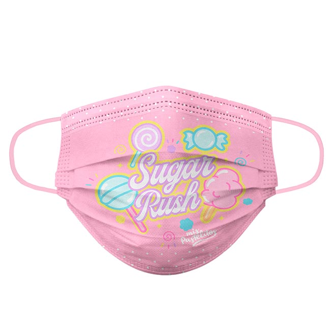 Biomsk Cubrebocas Lavable Colección Mis Pastelitos Infantil 5 Piezas