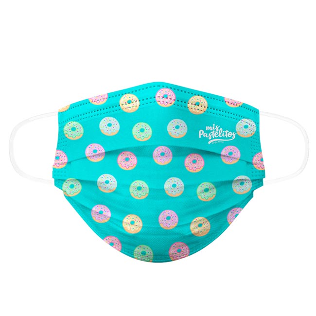 Biomsk Cubrebocas Lavable Colección Mis Pastelitos Infantil 5 Piezas