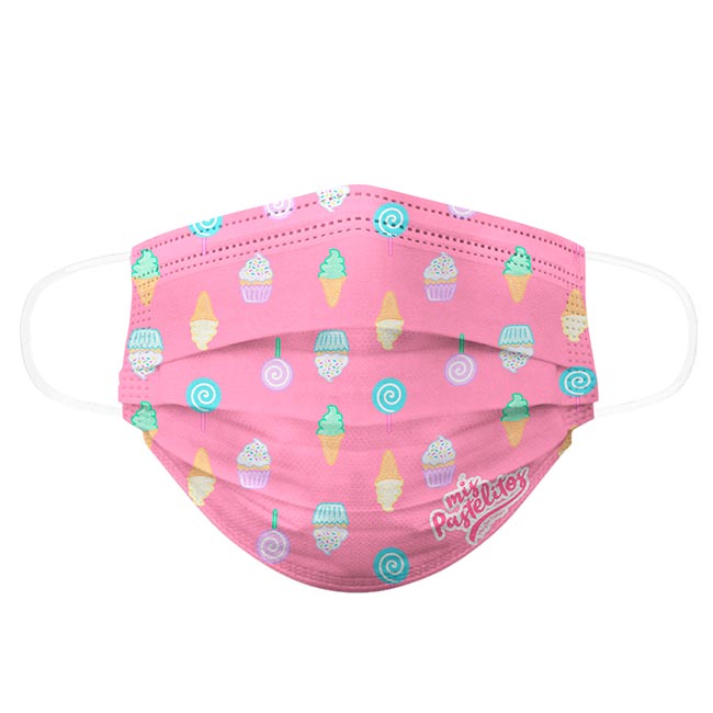 Biomsk Cubrebocas Lavable Colección Mis Pastelitos Adulto 5 Piezas