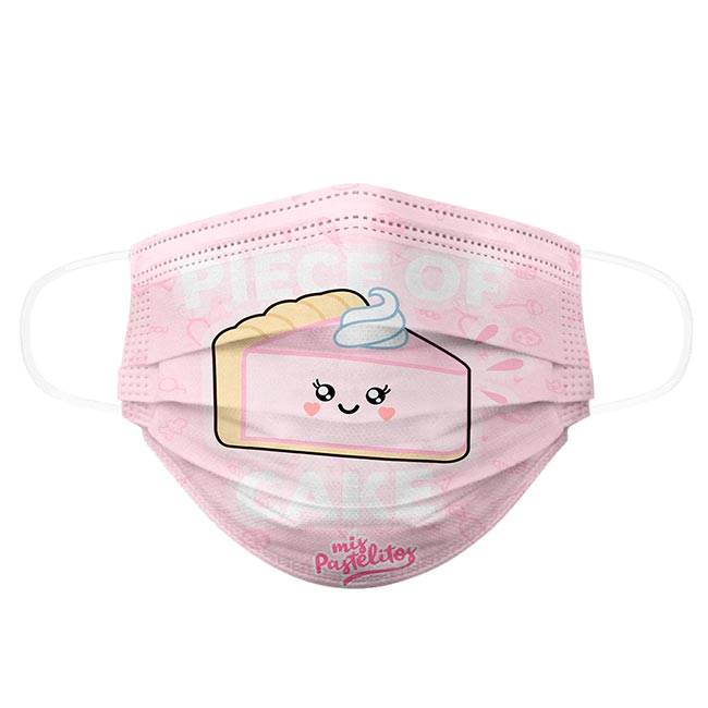 Biomsk Cubrebocas Lavable Colección Mis Pastelitos Adulto 5 Piezas