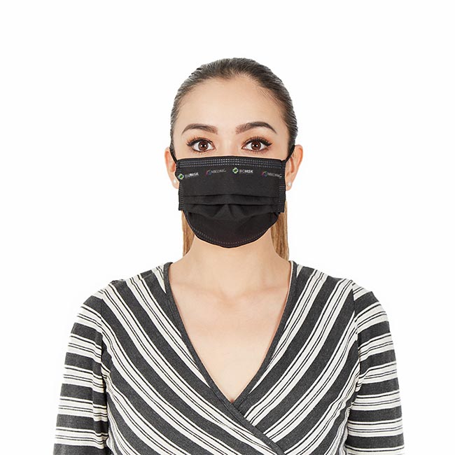 Biomsk Cubrebocas Lavable Negro 5 Piezas