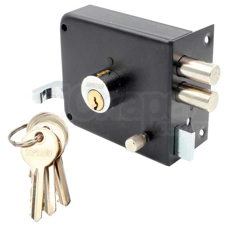 CERRADURA DE SEGURIDAD SOPRANO 2 BULONES DERECHA