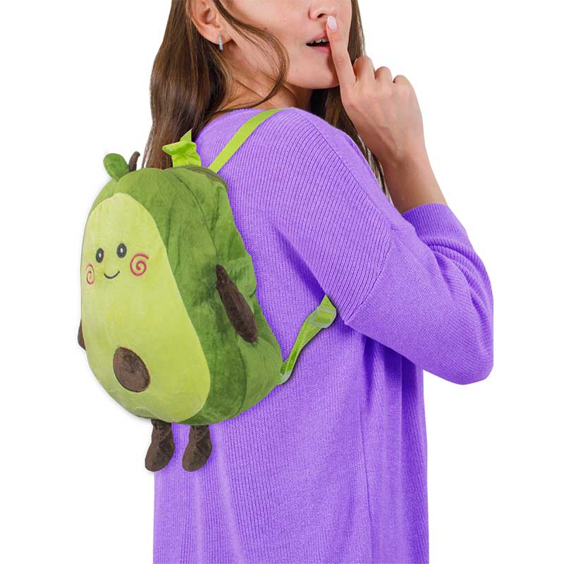 Mochila De Aguacate Kwai Para Niños/niñas De Peluche V