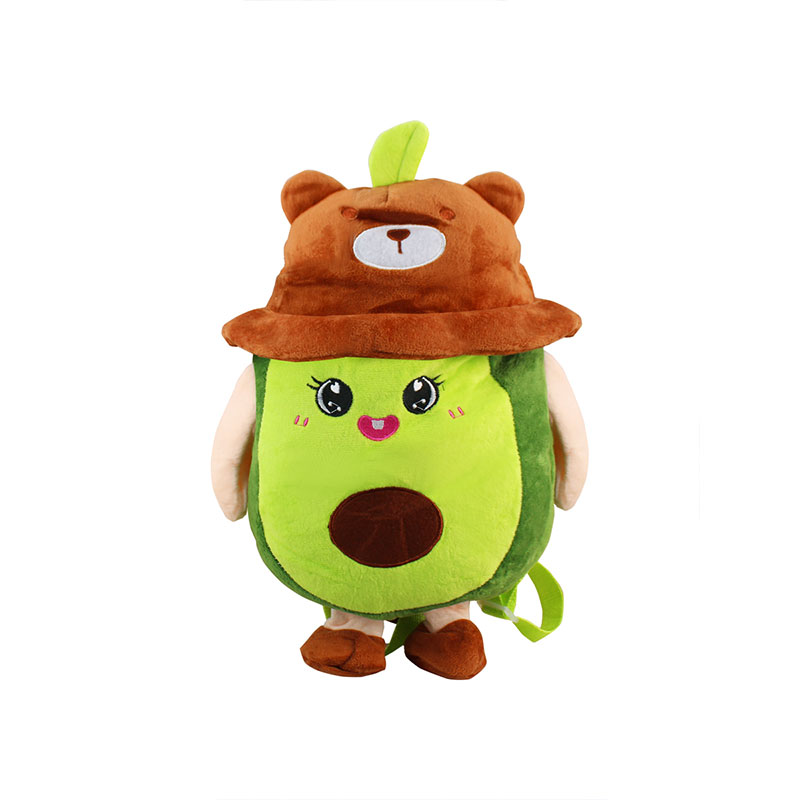 Mochila De Aguacate Kwai Para Niños/niñas De Peluche V