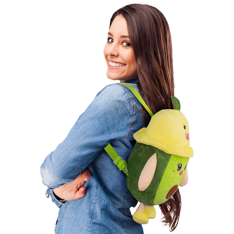 Mochila De Aguacate Kwai Para Niños/niñas De Peluche V