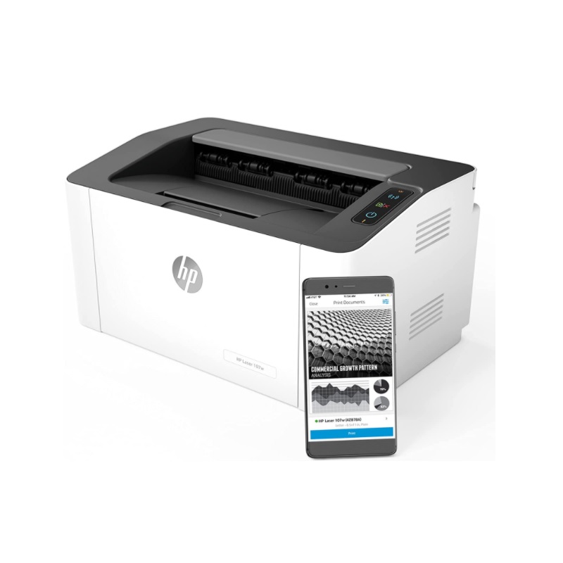 Impresora Hp 107w Láser Monocromática Wi-fi Usb 20 Pag./min.