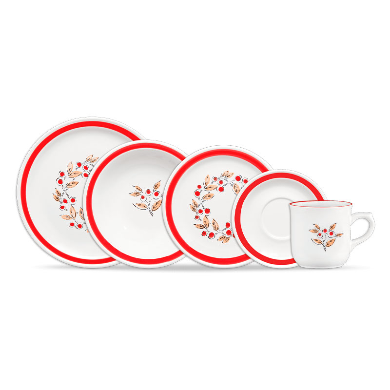 Vajilla Cinsa Santa Anita 311102 Dulce Samba 30 piezas END2