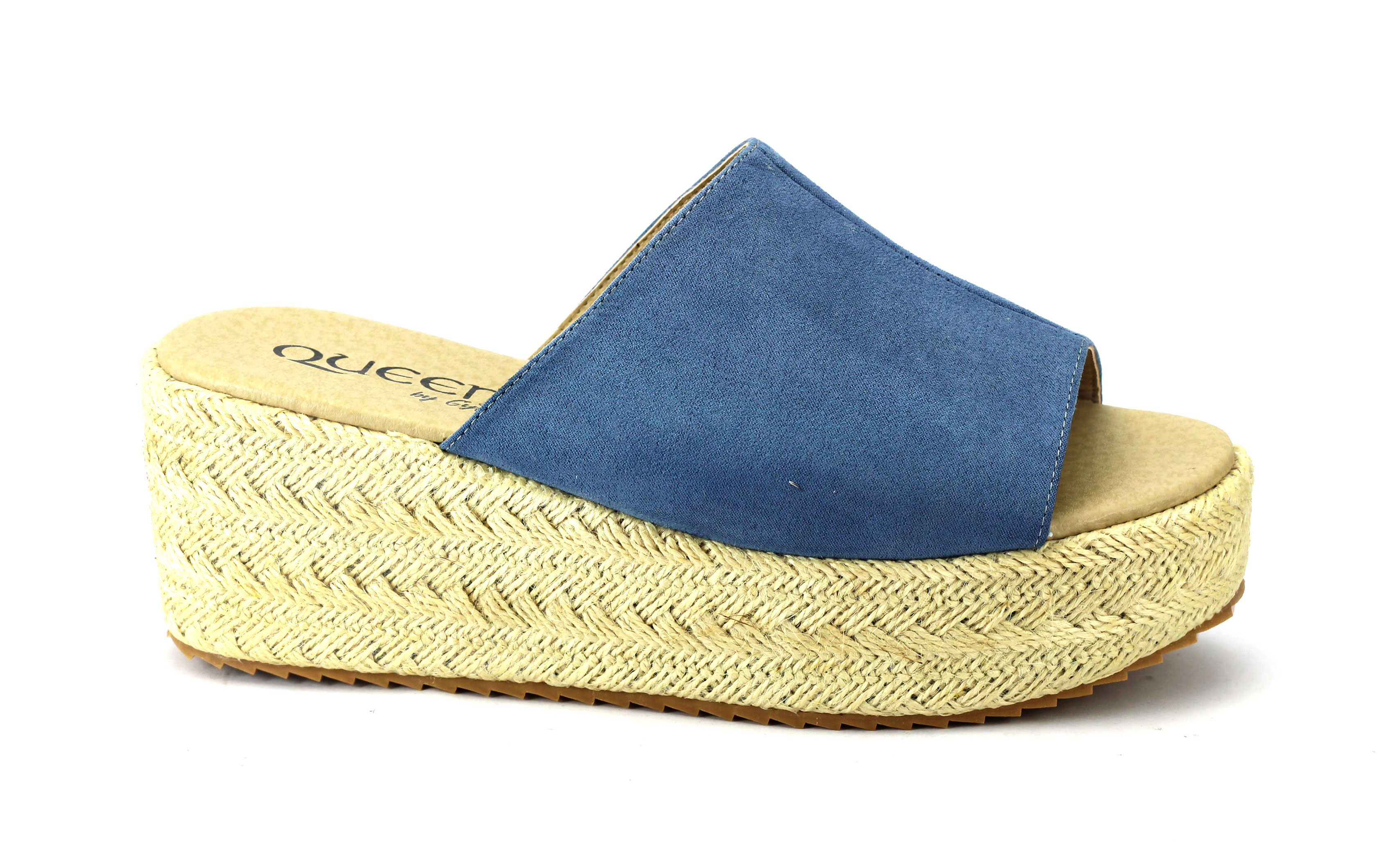 Sandalia QUEEN Plataforma Bajita Forrada en Yute Para Dama