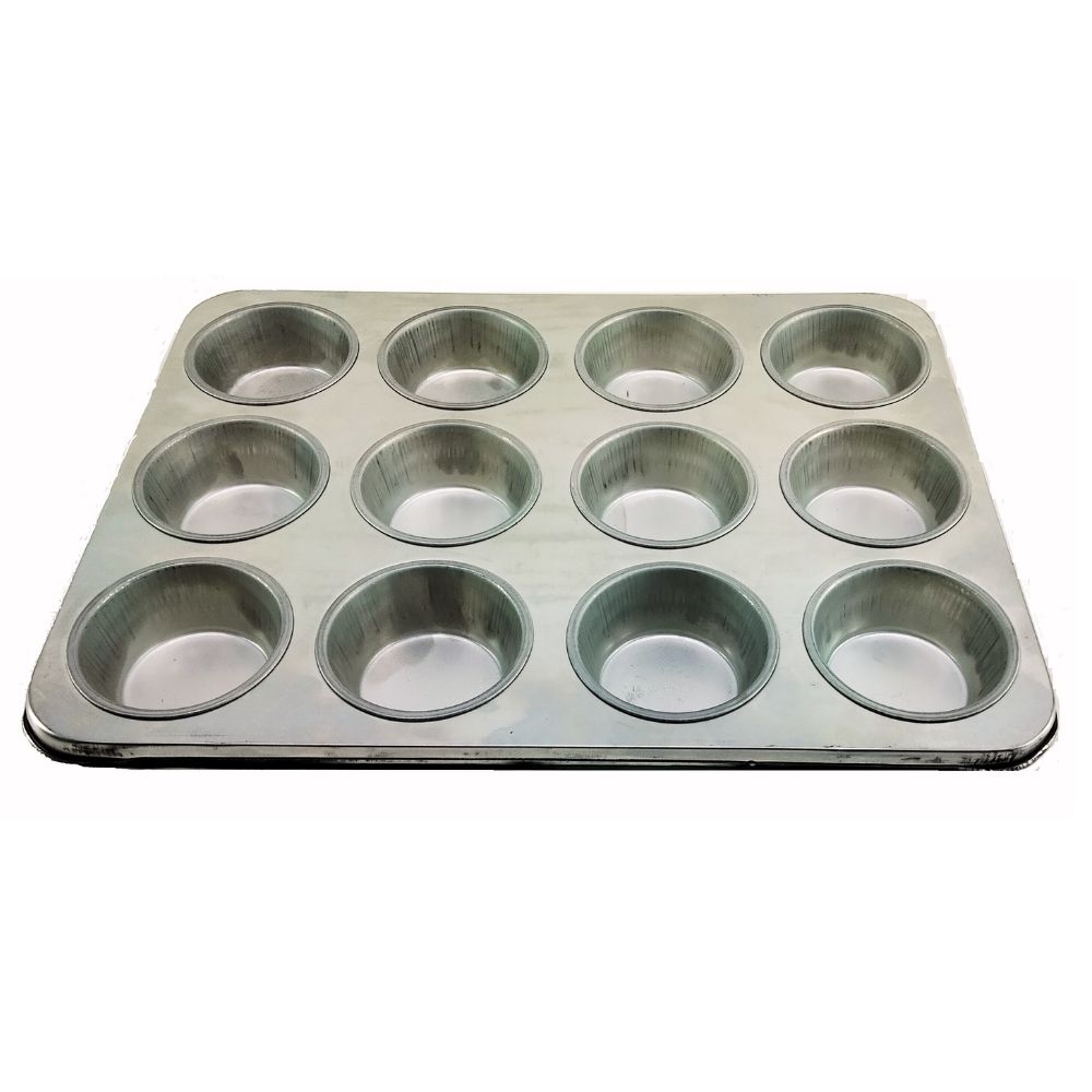 Charola para mantecadas o cupcakes 12 cavidades 