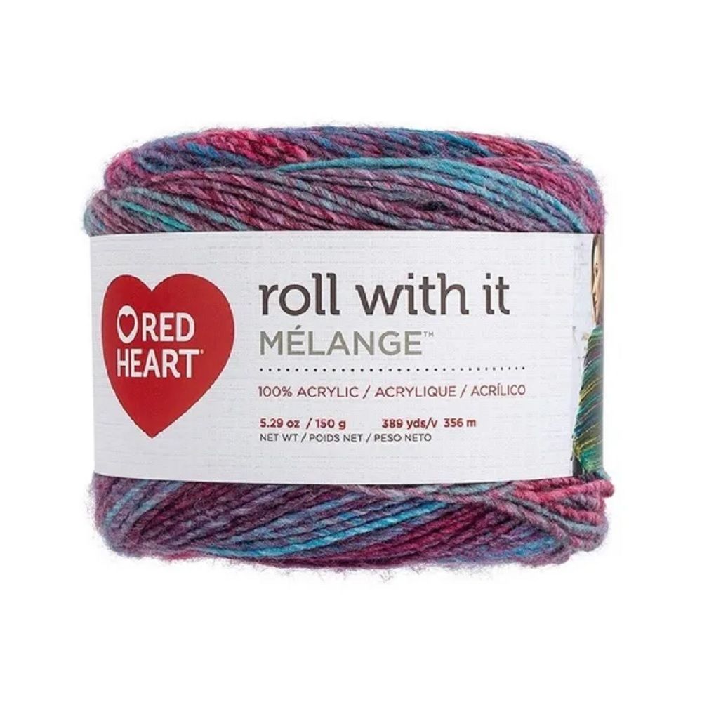 Estambre Multicolor Roll With It Mélange Red Heart Coats