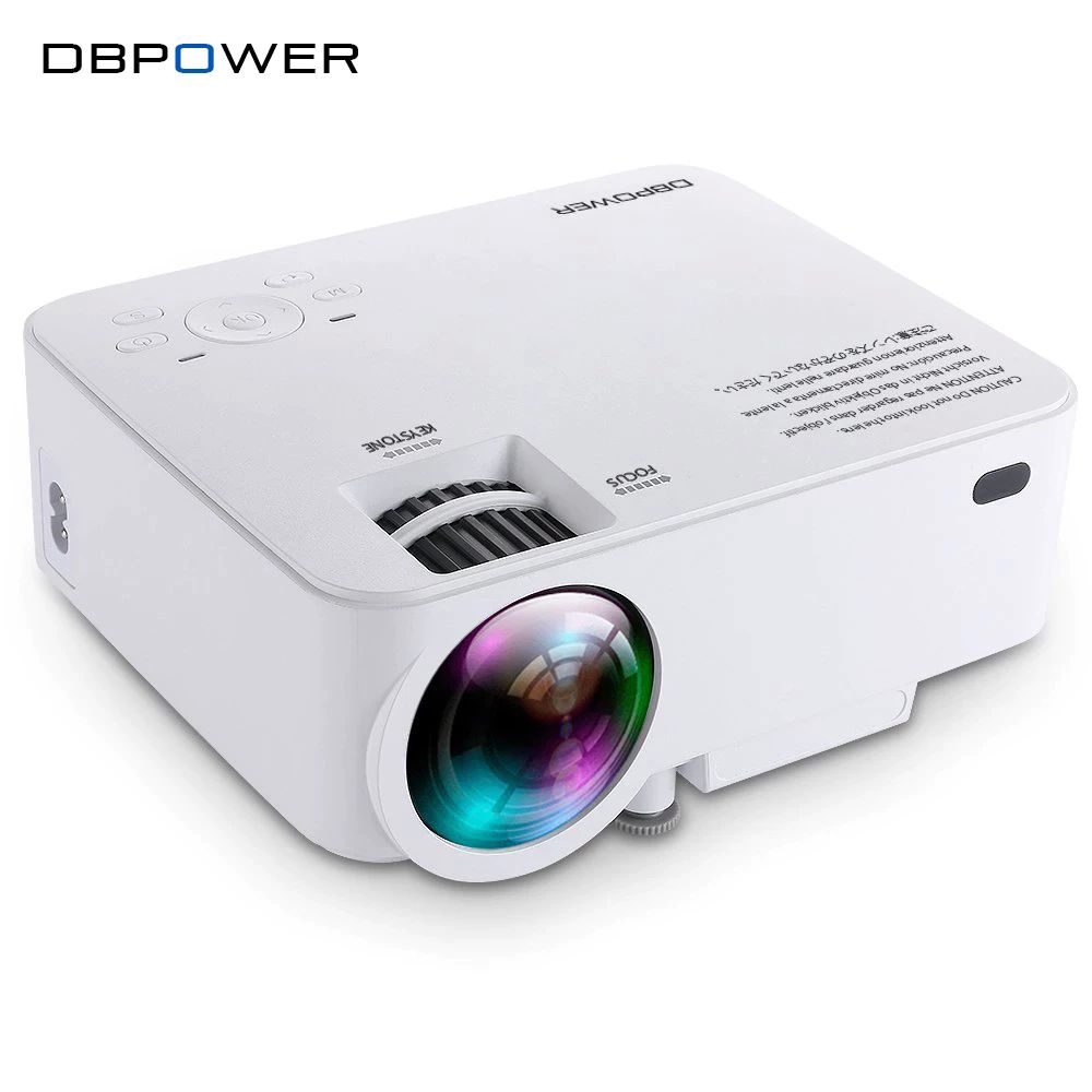 Proyector Dbpower T20 1500 lumenes Visualización 1080p Completo Hd apertura 32" a 176"  hotsale oferta 