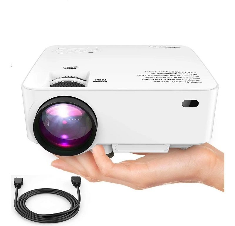 Proyector Dbpower T20 1500 lumenes Visualización 1080p Completo Hd apertura 32" a 176"  hotsale oferta 