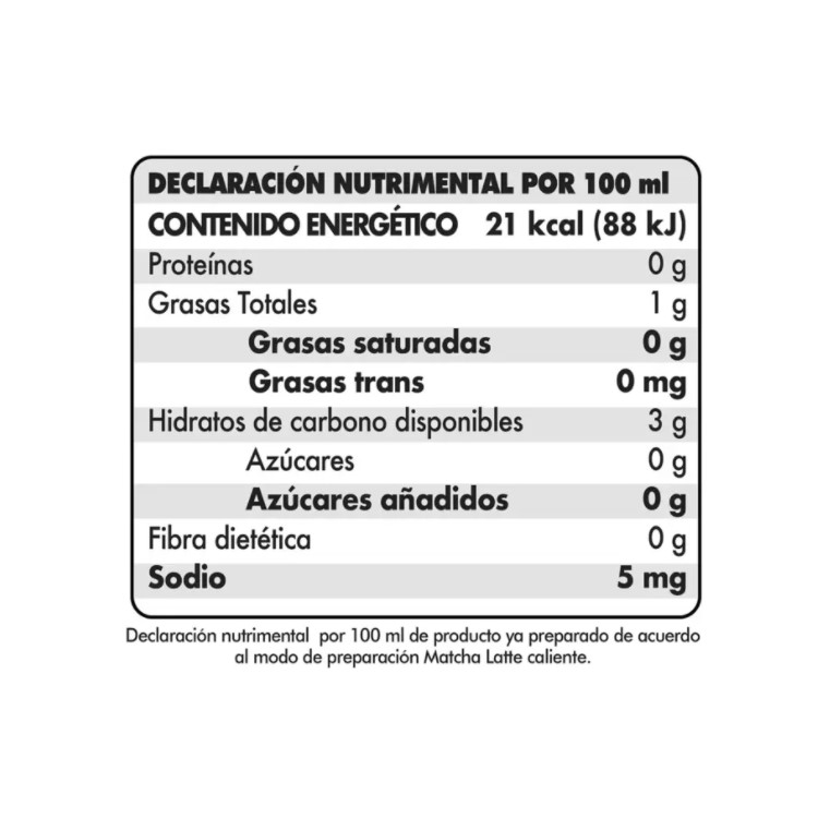 Zoma Tea Té Verde Matcha Latte 800g