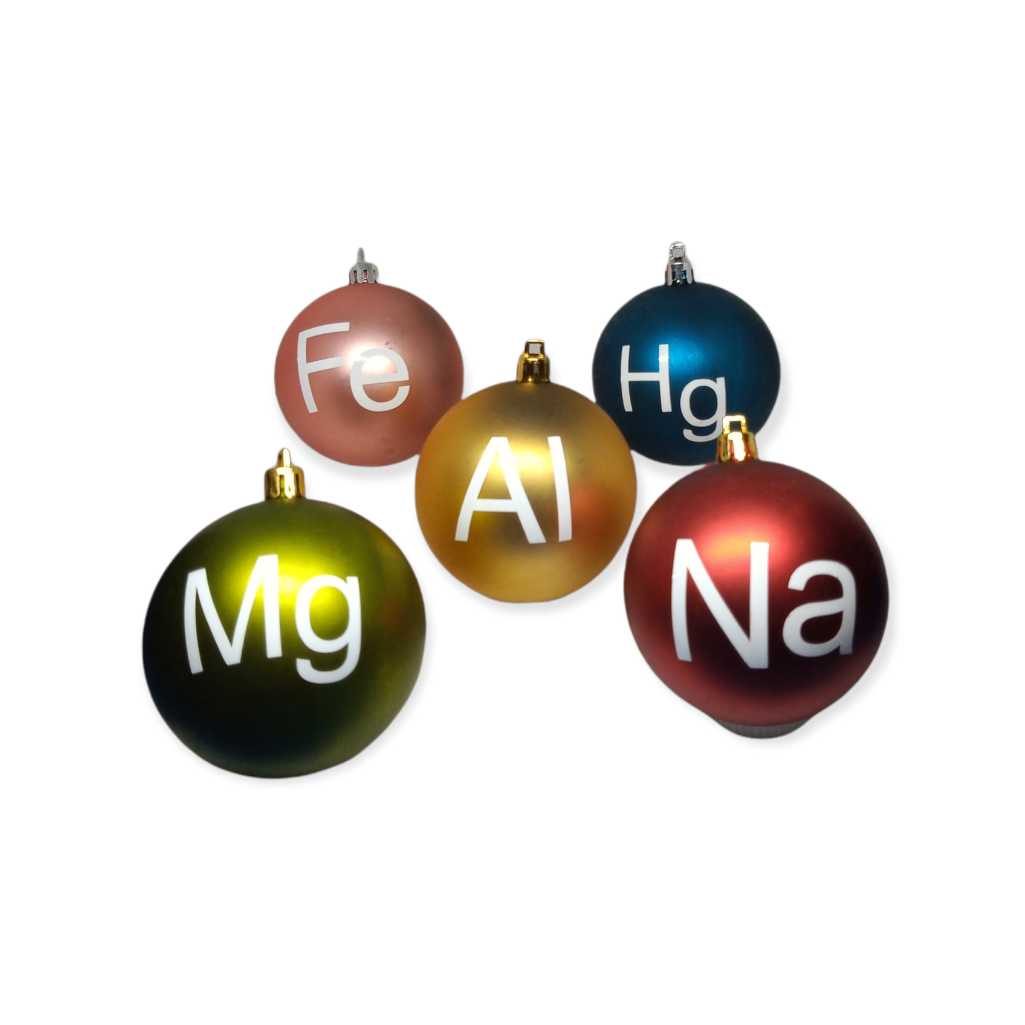 Esferas Navidad quimica tabla periódica