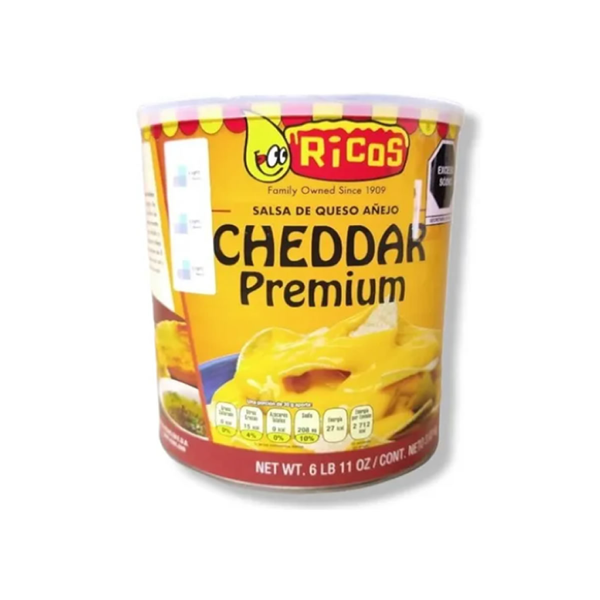 Queso En Lata Cheddar Ricos Para Nachos Condensado 3.03 Kg