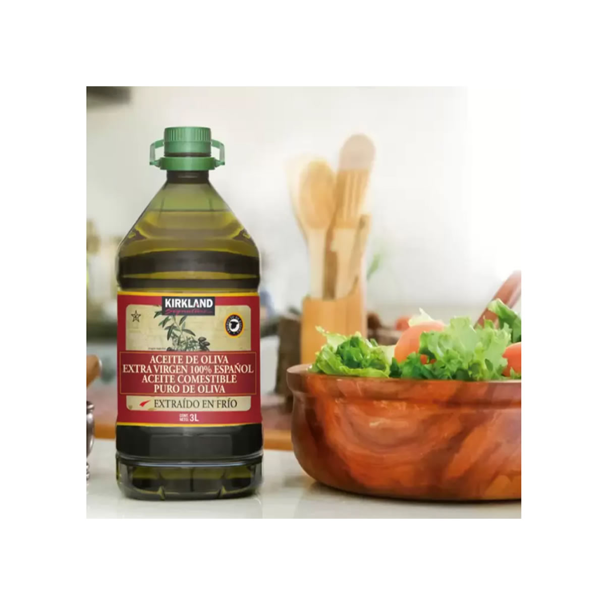 Kirkland Signature Aceite de Oliva Extra Virgen 3 Litros
