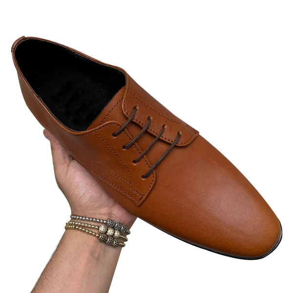 Zapato Clásico de Vestir Para Caballero En Piel Natural Zanthy Shoes Mod 124 Miel
