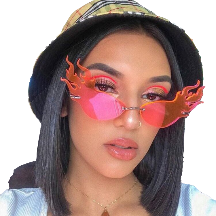 Lentes de Sol Fuego Rojo Transparentes By Rebel