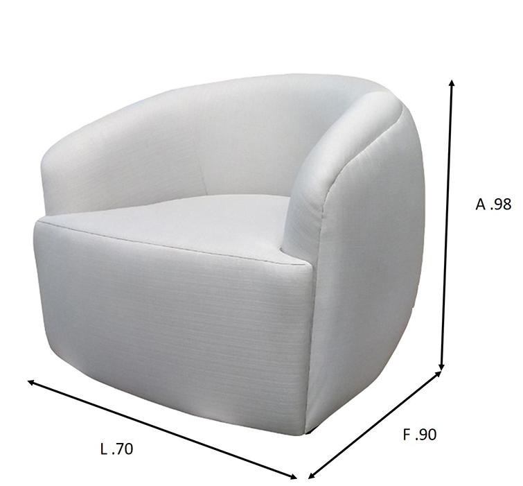 SILLON INDIVIDUAL MODERNO MODELO BOLA marca POLTRONE