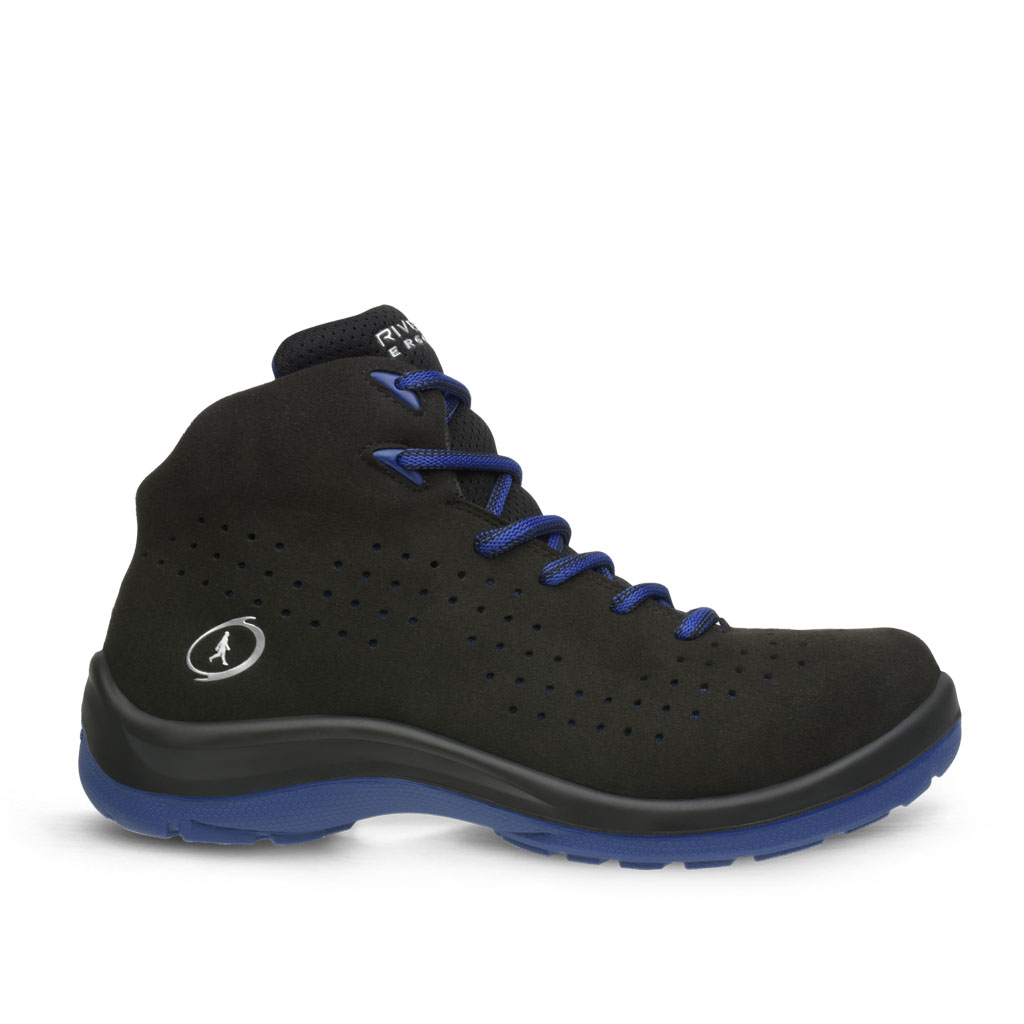 BOTA INDUSTRIAL FREQUENCY RIVERLINE NEGRO/AZUL