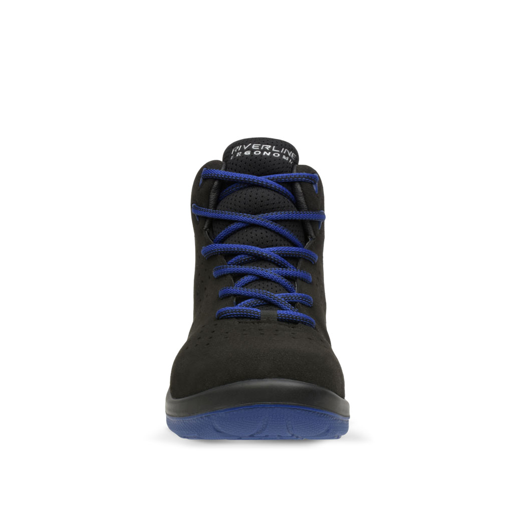 BOTA INDUSTRIAL FREQUENCY RIVERLINE NEGRO/AZUL